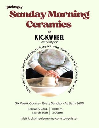 Lil’ Clay Grl presents: Sunday Ceramics 11a-2p [February-March]